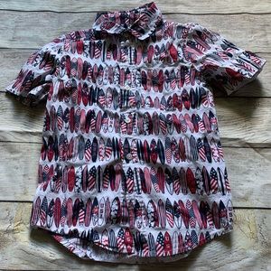 USA surfboard button down